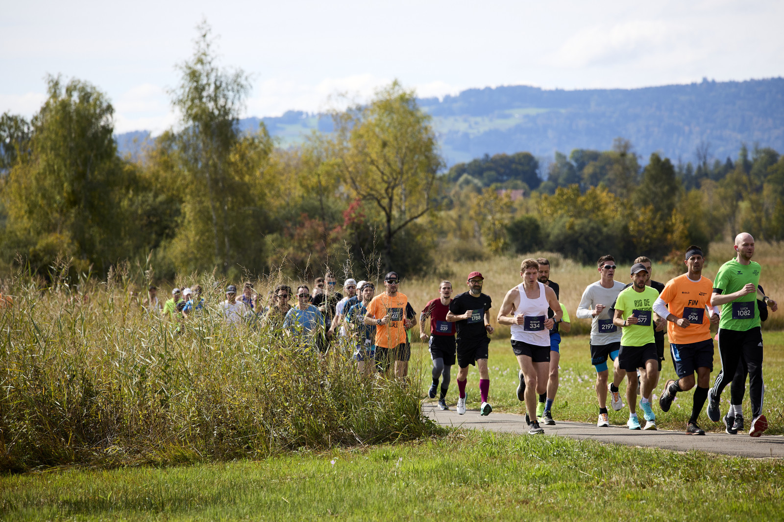 Am Sonntag, 29. September 2024 fand im Rahmen des ZKB Zürilauf Cups unter dem Patronat der Zürcher Kantonalbank der 45. Pfäffikersee-Lauf statt. (WeArePepper/Moritz Hager)